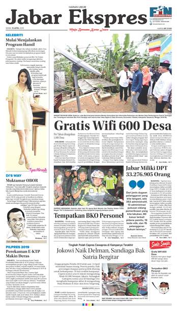 e-Paper Jabar Ekspres Edisi 15 April 2019