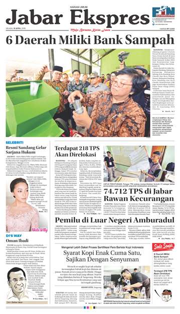 e-Paper Jabar Ekspres Edisi 16 April 2019 e-Paper Jabar Ekspres Edisi 16 April 2019