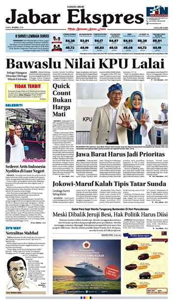 e-Paper Jabar Ekspres Edisi 18 April 2019 e-Paper Jabar Ekspres Edisi 18 April 2019
