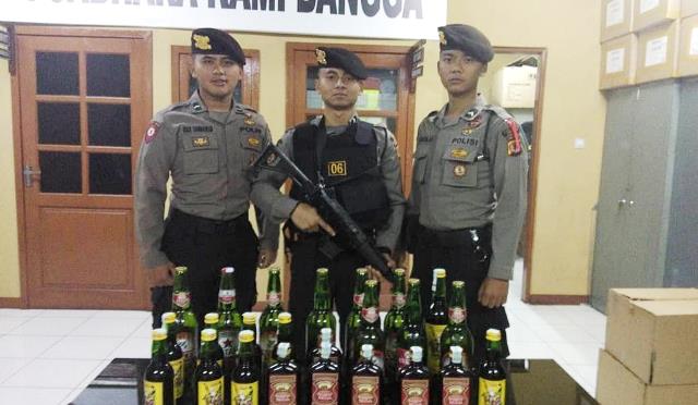 Jelang Ramadan Polres Cimahi Gelar Razia Miras