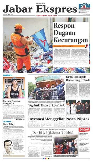e-Paper Jabar Ekspres Edisi 22 April 2019 e-Paper Jabar Ekspres Edisi 22 April 2019
