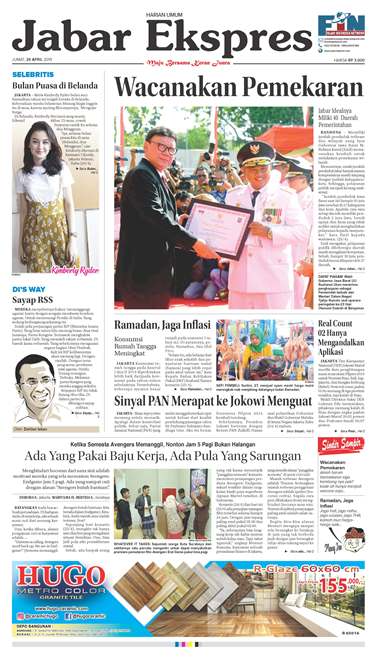 e-Paper Jabar Ekspres Edisi 26 April 2019