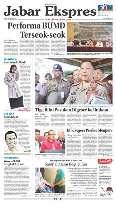 e-Paper Jabar Ekspres Edisi 29 April 2019