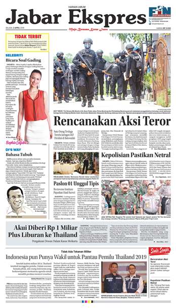 e-Paper Jabar Ekspres Edisi 2 April 2019