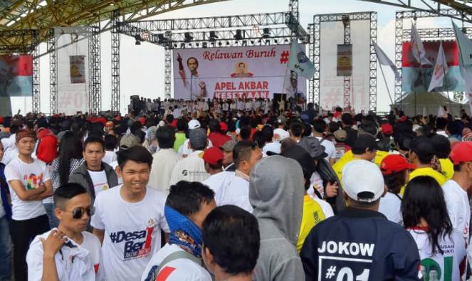 Ribuan Anggota SPSI Serukan Dukungan Kepada Capres