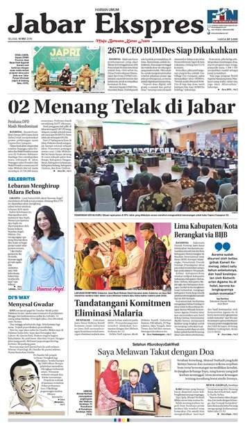 e-Paper Jabar Ekspres Edisi 14 Mei 2019