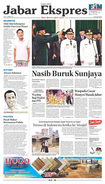 e-Paper Jabar Ekspres Edisi 18 Mei 2019