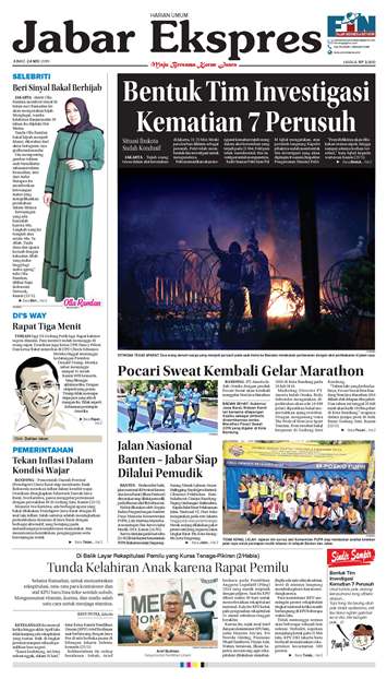 e-Paper Jabar Ekspres Edisi 24 Mei 2019