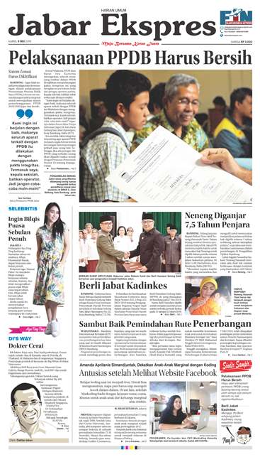 e-Paper Jabar Ekspres Edisi 9 Mei 2019