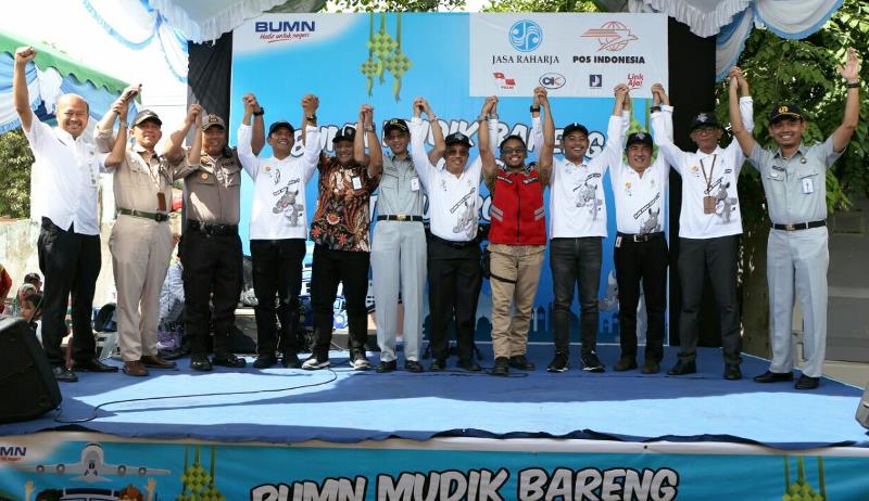 Pos Indonesia Berangkatkan 600 Peserta Mudik Bareng BUMN