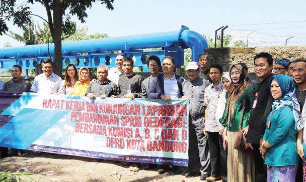 PDAM Tirtawening Ajak Dewan Tinjau Pipa Jaringan SPAM Gedebage