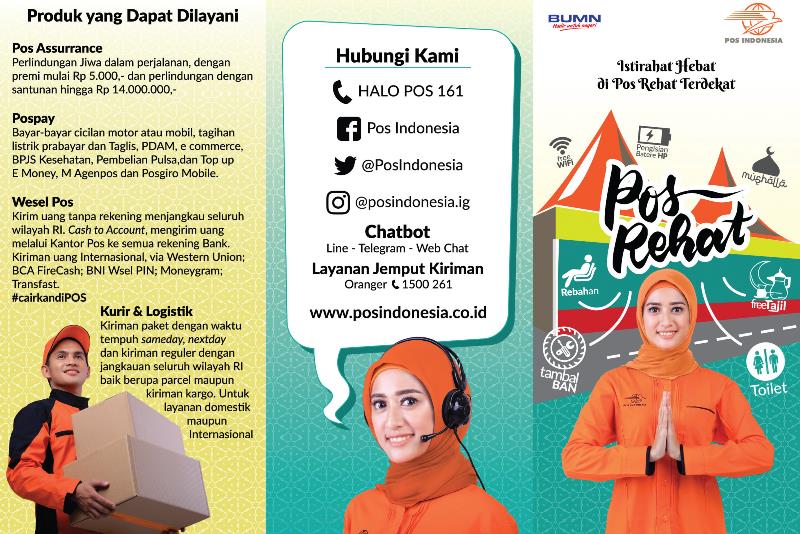 Jelang Lebaran, Pos Indonesia Dirikan "POS REHAT 2019"