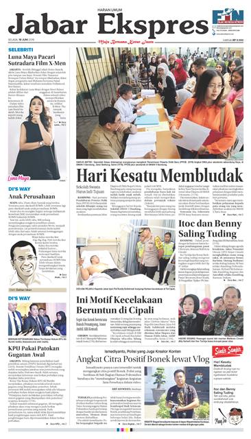 e-Paper Jabar Ekspres Edisi 18 Juni 2019 e-Paper Jabar Ekspres Edisi 18 Juni 2019