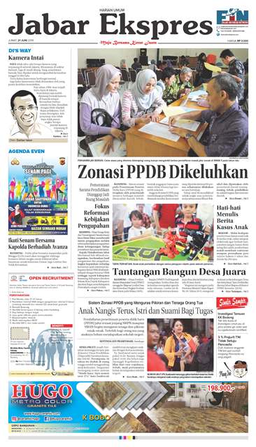 e-Paper Jabar Ekspres Edisi 21 Juni 2019