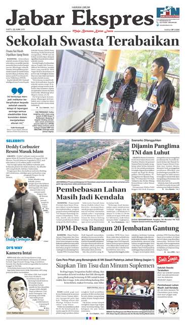 e-Paper Jabar Ekspres Edisi 22 Juni 2019