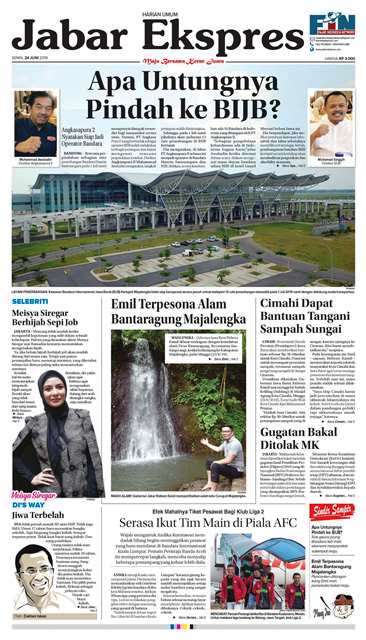 e-Paper Jabar Ekspres Edisi 24 Juni 2019 e-Paper Jabar Ekspres Edisi 24 Juni 2019