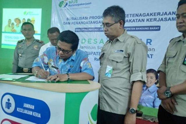 Desa Ciptagumati Jadi Desa Sadar Jaminan Sosial