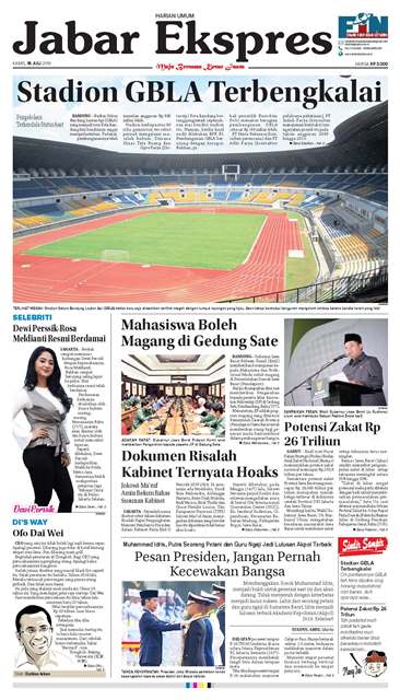 e-Paper Jabar Ekspres Edisi 18 Juli 2019 e-Paper Jabar Ekspres Edisi 18 Juli 2019