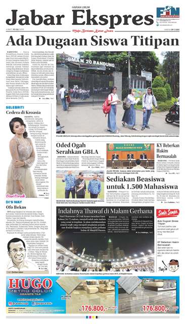 e-Paper Jabar Ekspres Edisi 19 Juli 2019