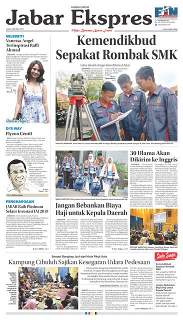 e-Paper Jabar Ekspres Edisi 25 Juli 2019 e-Paper Jabar Ekspres Edisi 25 Juli 2019
