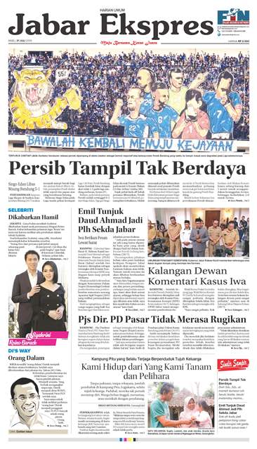 e-Paper Jabar Ekspres Edisi 31 Juli 2019