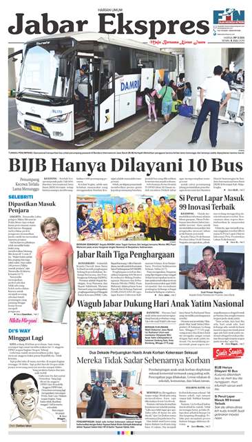 e-Paper Jabar Ekspres Edisi 8 Juli 2019