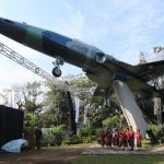 Pesawat F5 Tiger TNI AU Lengkapi Taman Lalu Lintas