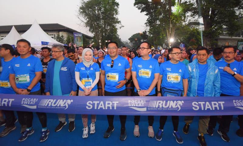 10 Ribu Pelari Tumpah Ruah, Pocari Sweat West Java Marathon 2019 Berjalan Sukses
