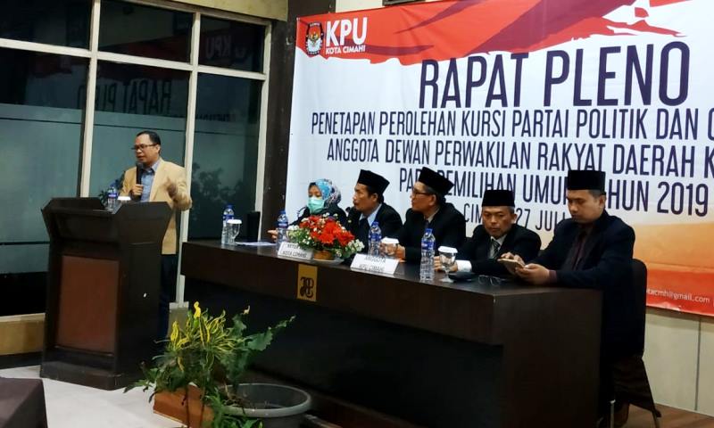 KPU Tetapkan 45 Anggota DPRD Cimahi Terpilih