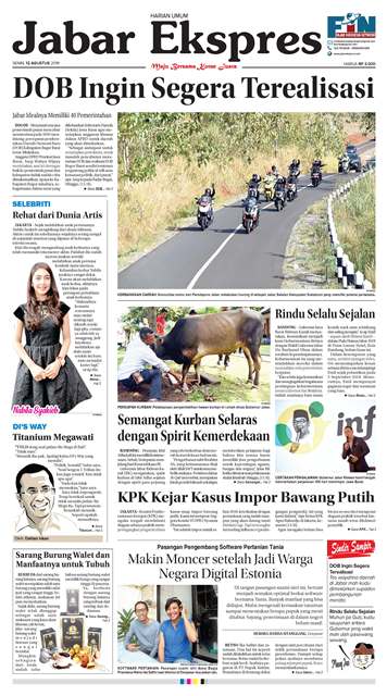 e-Paper Jabar Ekspres Edisi 12 Agustus 2019 e-Paper Jabar Ekspres Edisi 12 Agustus 2019