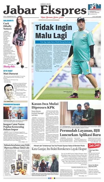 e-Paper Jabar Ekspres Edisi 14 Agustus 2019 e-Paper Jabar Ekspres Edisi 14 Agustus 2019