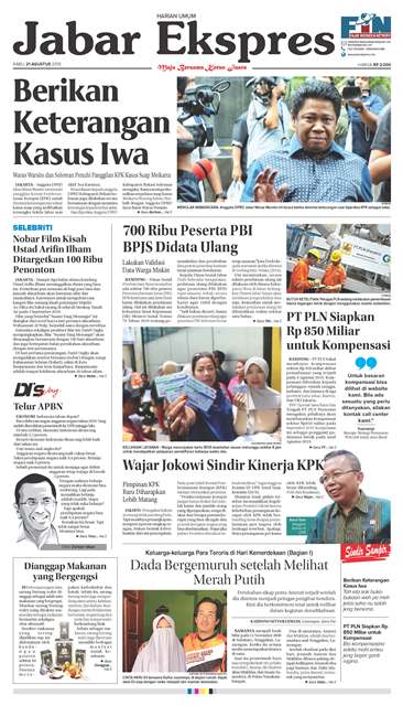e-Paper Jabar Ekspres Edisi 21 Agustus 2019