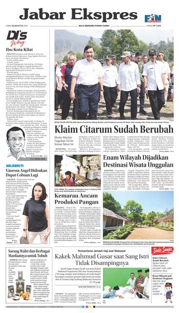 e-Paper Jabar Ekspres Edisi 29 Agustus 2019