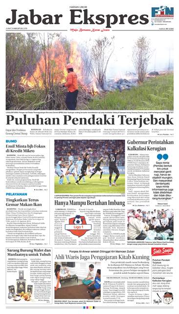 e-Paper Jabar Ekspres Edisi 9 Agustus 2019