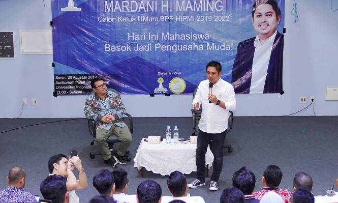 Di Depan 300 Mahasiswa UI, Mardani Isyaratkan Siap Pimpin HIPMI