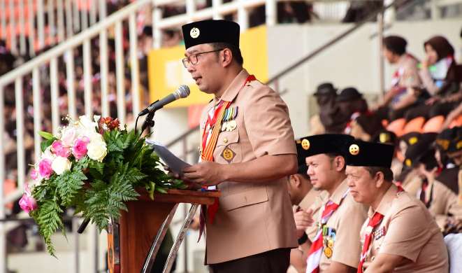 Peringati Hari Pramuka ke-58 Tingkat Provinsi, Gubernur Jabar Sebut Pramuka sebagai Teladan Kebangsaan