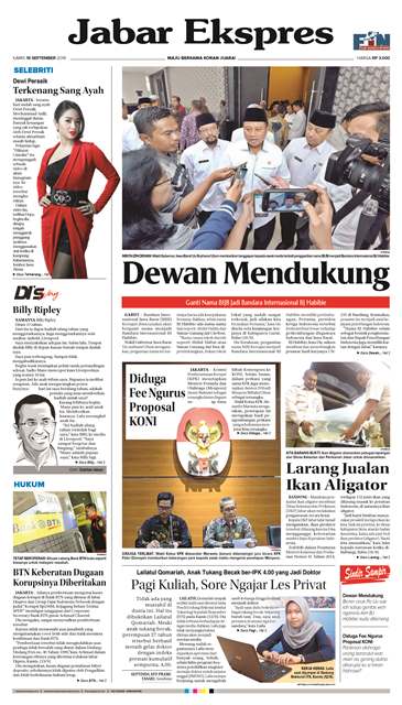 e-Paper Jabar Ekspres Edisi 19 September 2019 e-Paper Jabar Ekspres Edisi 19 September 2019