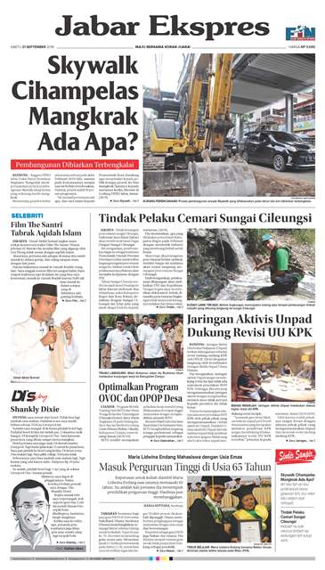 e-Paper Jabar Ekspres Edisi 21 September 2019