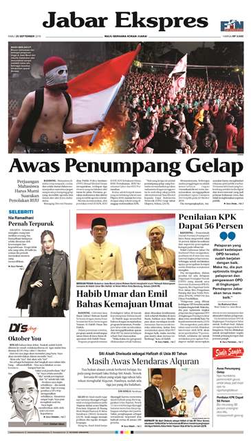 e-Paper Jabar Ekspres Edisi 25 September 2019 e-Paper Jabar Ekspres Edisi 25 September 2019