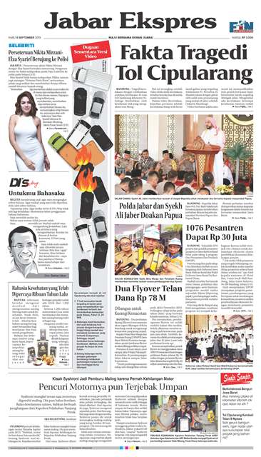 e-Paper Jabar Ekspres Edisi 4 September 2019