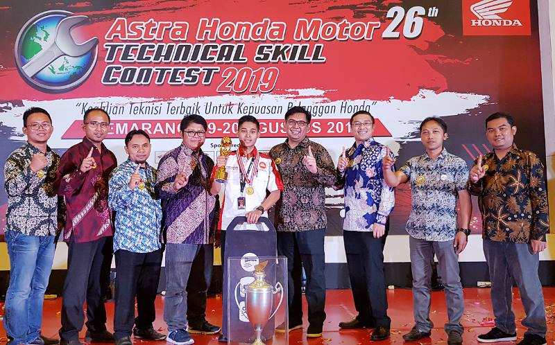Masngudin Harumkan Jawa Barat di Ajang Astra Honda Motor Technical Skill Contest 2019
