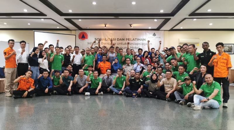 Puteri Gunung Hotel Gelar Sosialisasi dan Pelatihan Mitigasi Bencana