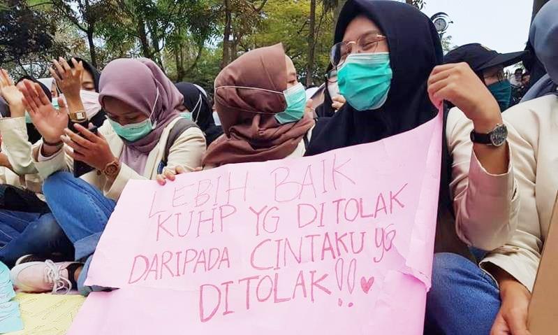 Ribuan Mahasiswa Cimahi Lakukan Aksi Tolak RUU PKS