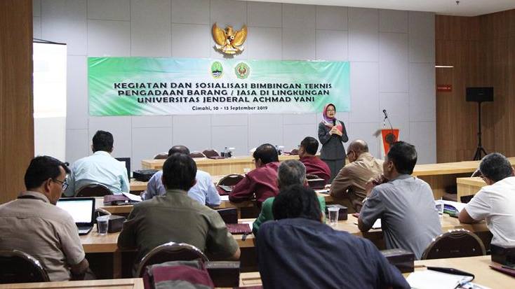 Unjani Gelar Bimtek dan Sosialisasi Pengadaan Barang dan Jasa