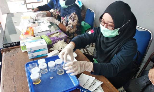 BNN Tes Urine Jajaran Personel TNI