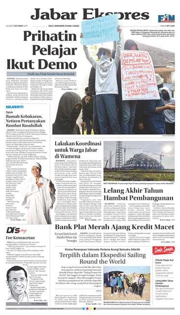 e-Paper Jabar Ekspres Edisi 1 Oktober 2019 e-Paper Jabar Ekspres Edisi 1 Oktober 2019