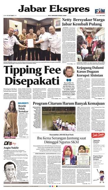e-Paper Jabar Ekspres Edisi 10 Oktober 2019
