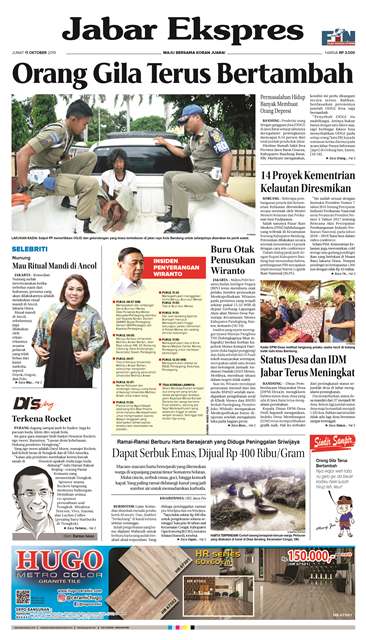 e-Paper Jabar Ekspres Edisi 11 Oktober 2019