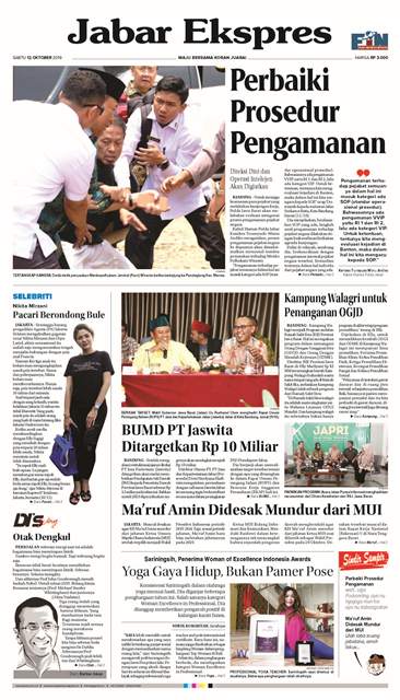 e-Paper Jabar Ekspres Edisi 12 Oktober 2019