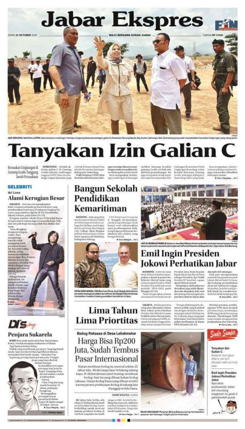 e-Paper Jabar Ekspres Edisi 21 Oktober 2019